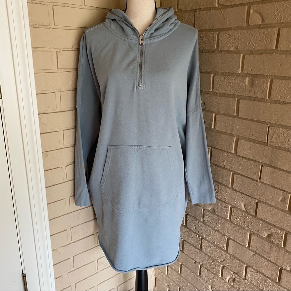 AllSaints Xonda Hoodie Sweatshirt Dress Athleisure Cotton Comfy Casual Sz Small